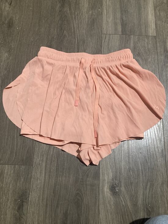 JoyLab Pants - JoyLab Coral Double Layer Flutter Shorts Size Small With Pockets And Drawstrings